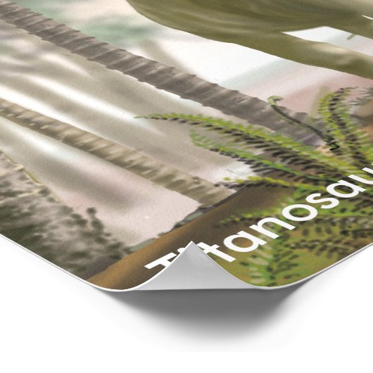 Titanosaur Argentinosaurus Poster (Ecke)