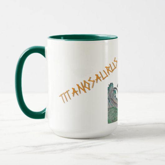 Titanosaurus Der Titanic-Echse Becher Tasse (Links)