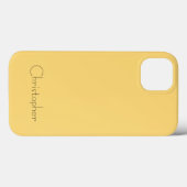 Titanpoliert, hellorange Radial und Metallic Case-Mate iPhone Hülle (Rückseite (Horizontal))