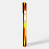 Titanpoliertes Bronze-Radial-Metallic-iPhone 15 Case-Mate iPhone Hülle (Rückseite / Links)