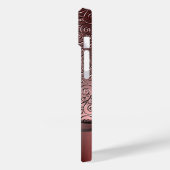 Titanpoliertes Bronze-Radial-Metallic-iPhone 15 Case-Mate iPhone Hülle (Rückseite / Links)