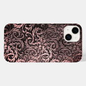 Titanpoliertes Bronze-Radial-Metallic-iPhone 15 Case-Mate iPhone Hülle (Rückseite (Horizontal))