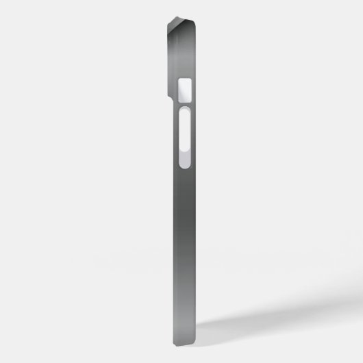 Titanpoliertes Silber Radial Metallic iPhone 15 Case-Mate iPhone Hülle (Rückseite / Links)