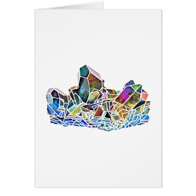 Titanquarz-heilende Kristallkunst-Regenbogen-Aura (Vorne)