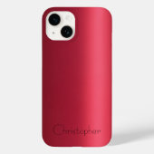 Titanrot Edelstahl Metallic Case-Mate iPhone Hülle (Rückseite)