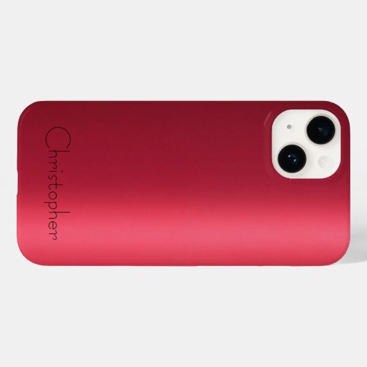 Titanrot Edelstahl Metallic Case-Mate iPhone Hülle (Rückseite (Horizontal))