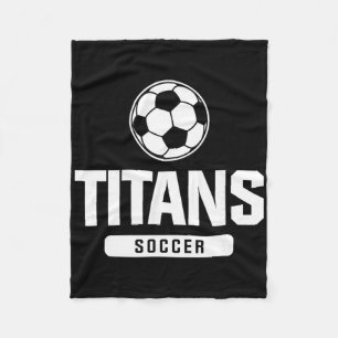 Titans Fußball für Grund-, Mittel- und Oberschule Fleecedecke