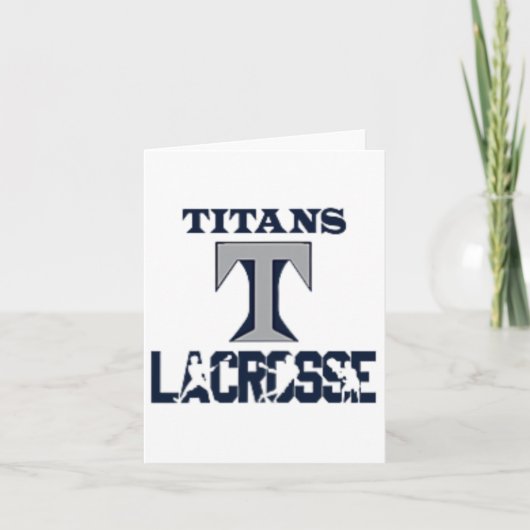 Titans Lacrosse Karte (Vorderseite)