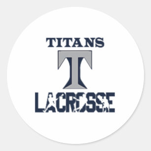 Titans Lacrosse Runder Aufkleber