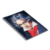 Titans of Music: Beethoven-Notebook (Low-Poly) Notizblock (Rechte Seite)