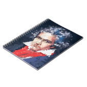 Titans of Music: Beethoven-Notebook (Low-Poly) Notizblock (Linke Seite)