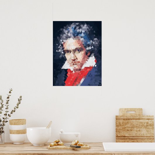 Titans of Music: Beethoven Poster (Low Poly) (Küche)