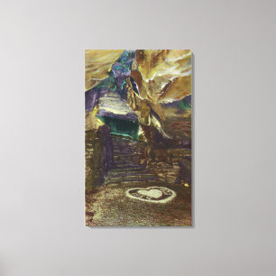 Titans Tempelbalkonblick auf die Bridal Leinwanddruck