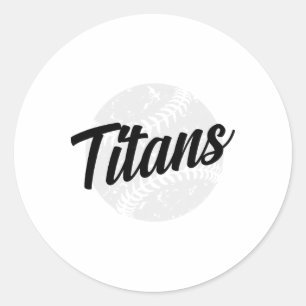 Titans verkaufen Softll Runder Aufkleber