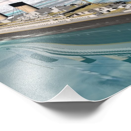 Titanschiff - 3D-Darstellung Fotodruck (Ecke)