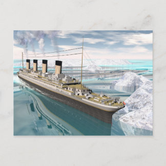 Titanschiff - 3D-Darstellung Postkarte