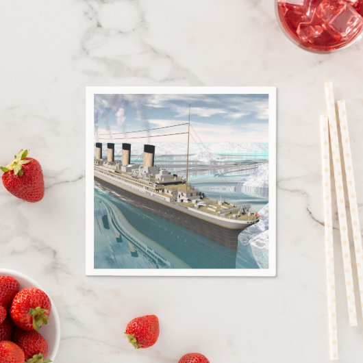 Titanschiff - 3D-Darstellung Serviette (Beispiel)