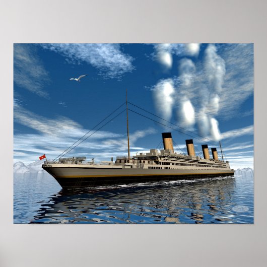 Titanschiff - 3D render.j Poster (Vorne)