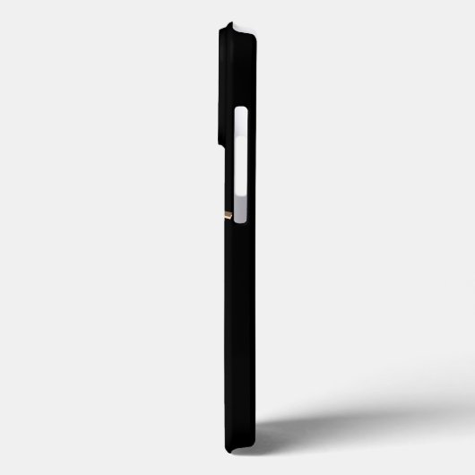 Titanschwarz und Gold Edelstahl-Druck Case-Mate iPhone Hülle (Rückseite / Links)