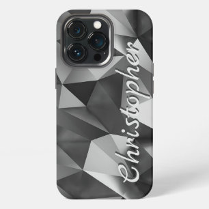 Titansilber Glänzendes Edelstahl Metallisch iPhone 13 Pro Hülle