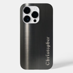 Titansilber, rostfreier Edelstahl Case-Mate iPhone 14 Pro Hülle