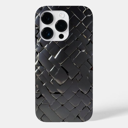 Titansilber, rostfreier Stahl Case-Mate iPhone Hülle (Rückseite)
