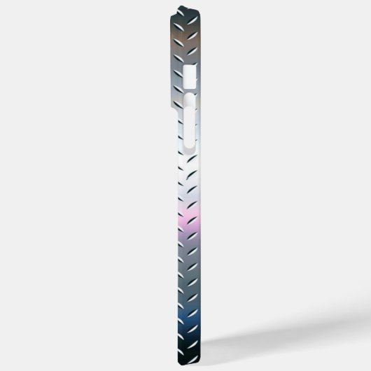 Titansilber, rostfreier Stahl Case-Mate iPhone Hülle (Rückseite / Links)