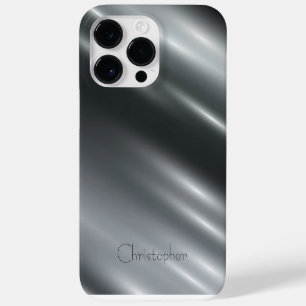 Titansilber, rostfreier Stahl Case-Mate iPhone 14 Pro Max Hülle