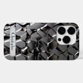 Titansilber, rostfreier Stahl Case-Mate iPhone Hülle (Rückseite (Horizontal))