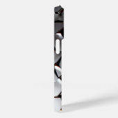 Titansilber, rostfreier Stahl Case-Mate iPhone Hülle (Rückseite / Rechts)