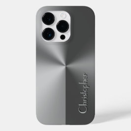 Titansilber, rostfreier Stahl Case-Mate iPhone 14 Pro Hülle