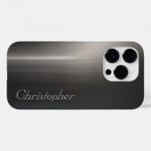 Titansilber, rostfreier Stahl Case-Mate iPhone Hülle (Rückseite (Horizontal))