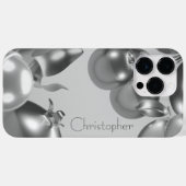 Titansilber, rostfreier Stahl Case-Mate iPhone Hülle (Rückseite (Horizontal))