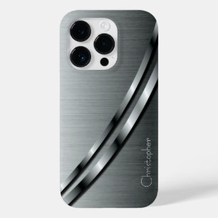 Titansilber, rostfreier Stahl Case-Mate iPhone 14 Pro Hülle