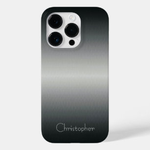 Titansilber, rostfreier Stahl Case-Mate iPhone 14 Pro Hülle