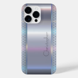 Titansilber, rostfreier Stahl iPhone 14 Pro Max Hülle