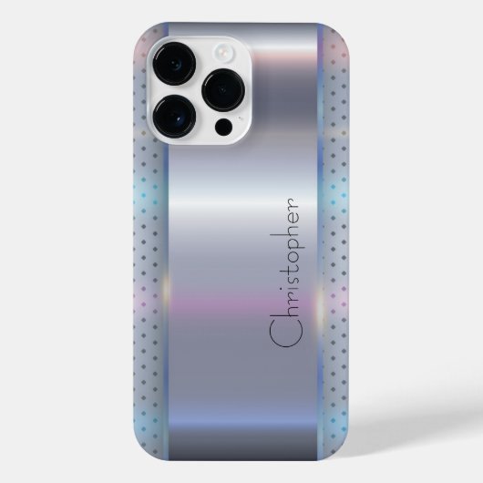 Titansilber, rostfreier Stahl iPhone Hülle (Rückseite)