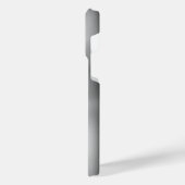 Titansilber, rostfreier Stahl iPhone Hülle (Linke Seite)