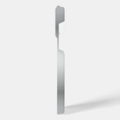 Titansilber, rostfreier Stahl iPhone Hülle (Linke Seite)