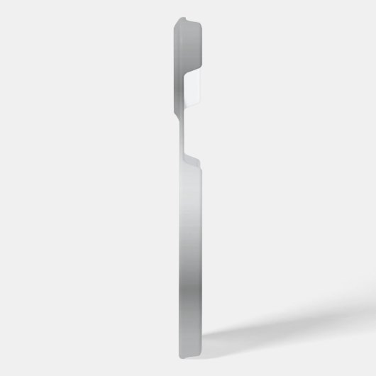 Titansilber, rostfreier Stahl iPhone Hülle (Linke Seite)