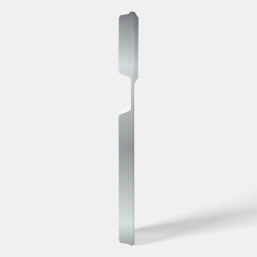 Titansilber, rostfreier Stahl iPhone Hülle (Rechte Seite)