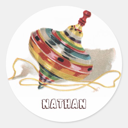 Titanspielzeug Runder Aufkleber (Vorderseite)