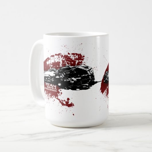 Titanspritzen-Tasse Kaffeetasse (Vorderseite Links)