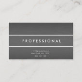 TitanVisitenkarten des einfachen Chroms metall Visitenkarte (Rückseite)