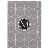 Titanwürfel und Monogramm Klemmbrett (Rückseite)