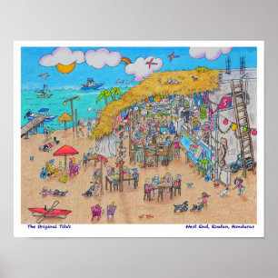 Titas rosa Seepferd Poster