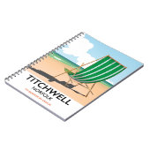 Titchwell Norfolk Beach Poster Notizblock (Linke Seite)
