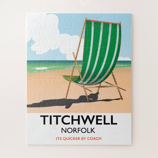 Titchwell Norfolk Beach Poster Puzzle (Vertikal)