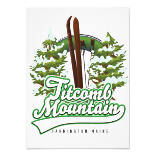 Titcomb Mountain Farmington Maine Skigebiet Fotodruck