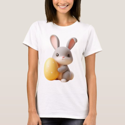 Titel: 3D Ostersonne mit einem lebendigen Ei T-Shirt (Vorderseite)